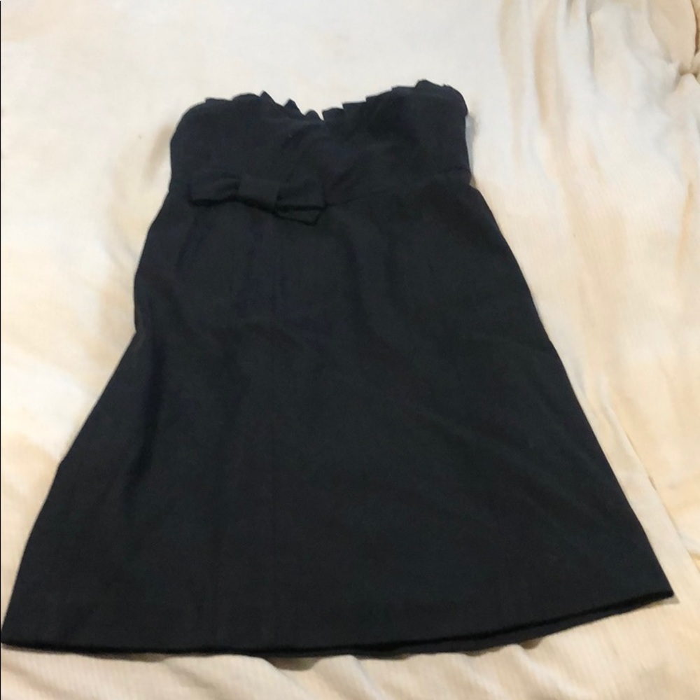 Black juicy couture strapless cocktail dress